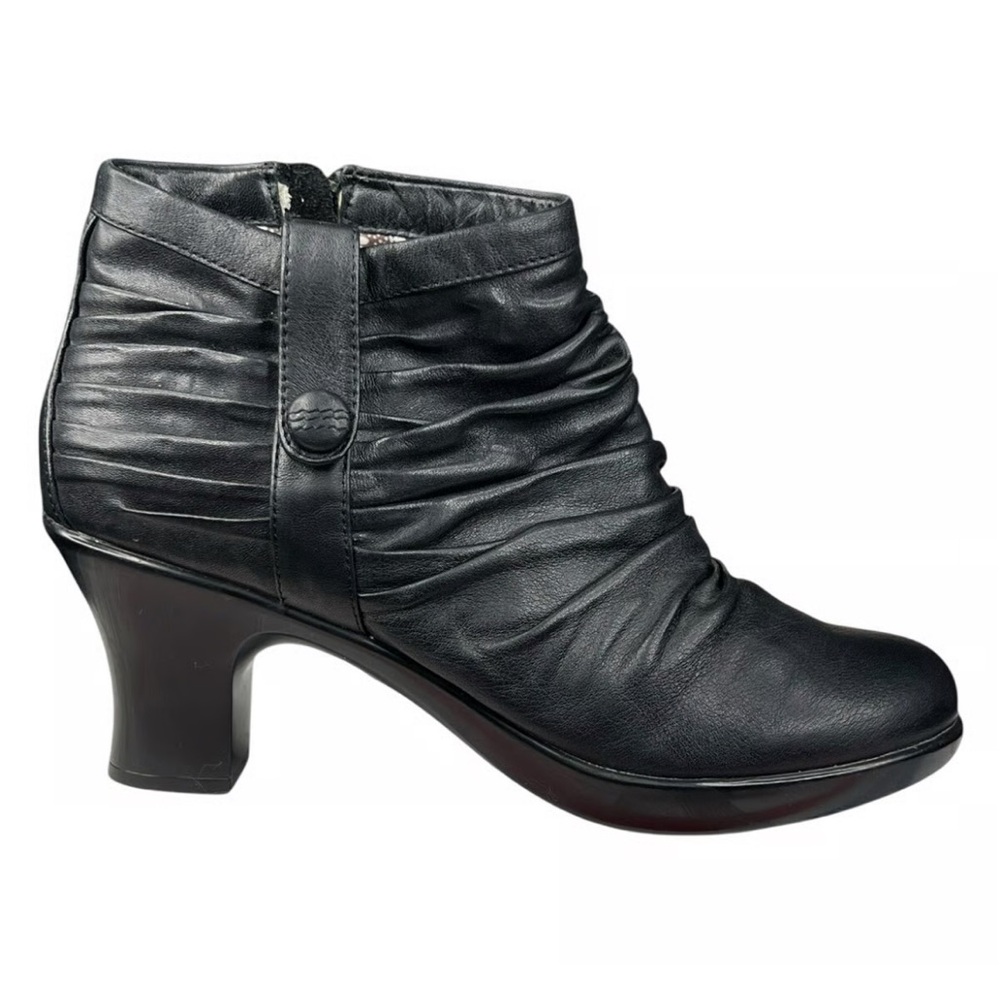 Dansko Buffy Ruched Leather Ankle Boots - Picture 9 of 10